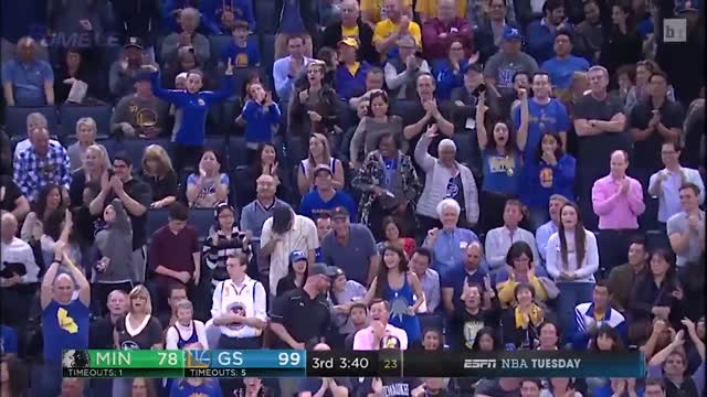 Steph Curry FREEZES Ricky Rubio with Nasty Behind-the-Back Dime