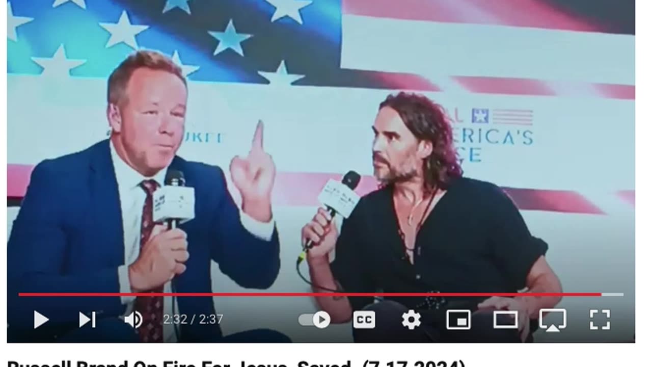 RUSSELL BRAND TESTIFIES FOR THE LORD JESUS CHRIST