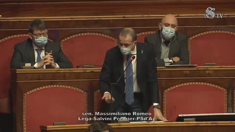 Massimiliano Romeo (Lega), Senato, 14/1/21