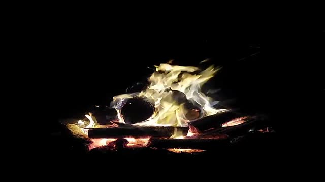 campfire with music ambience