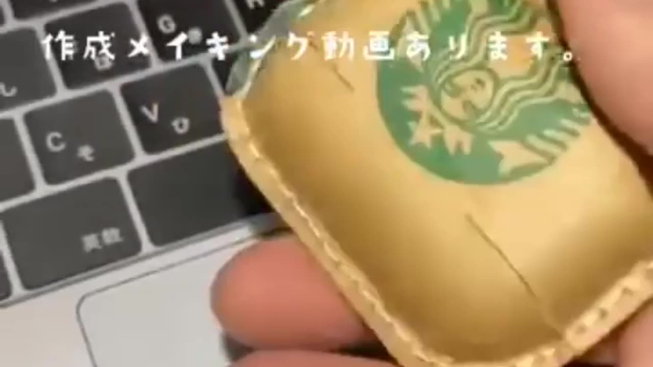 make starbucks paper on airpod cover