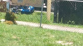 My son car is gone bye bye