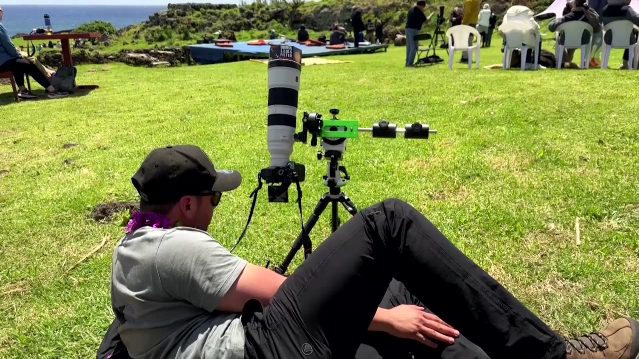 Solar eclipse ‘ring of fire’ appears over Easter Island
