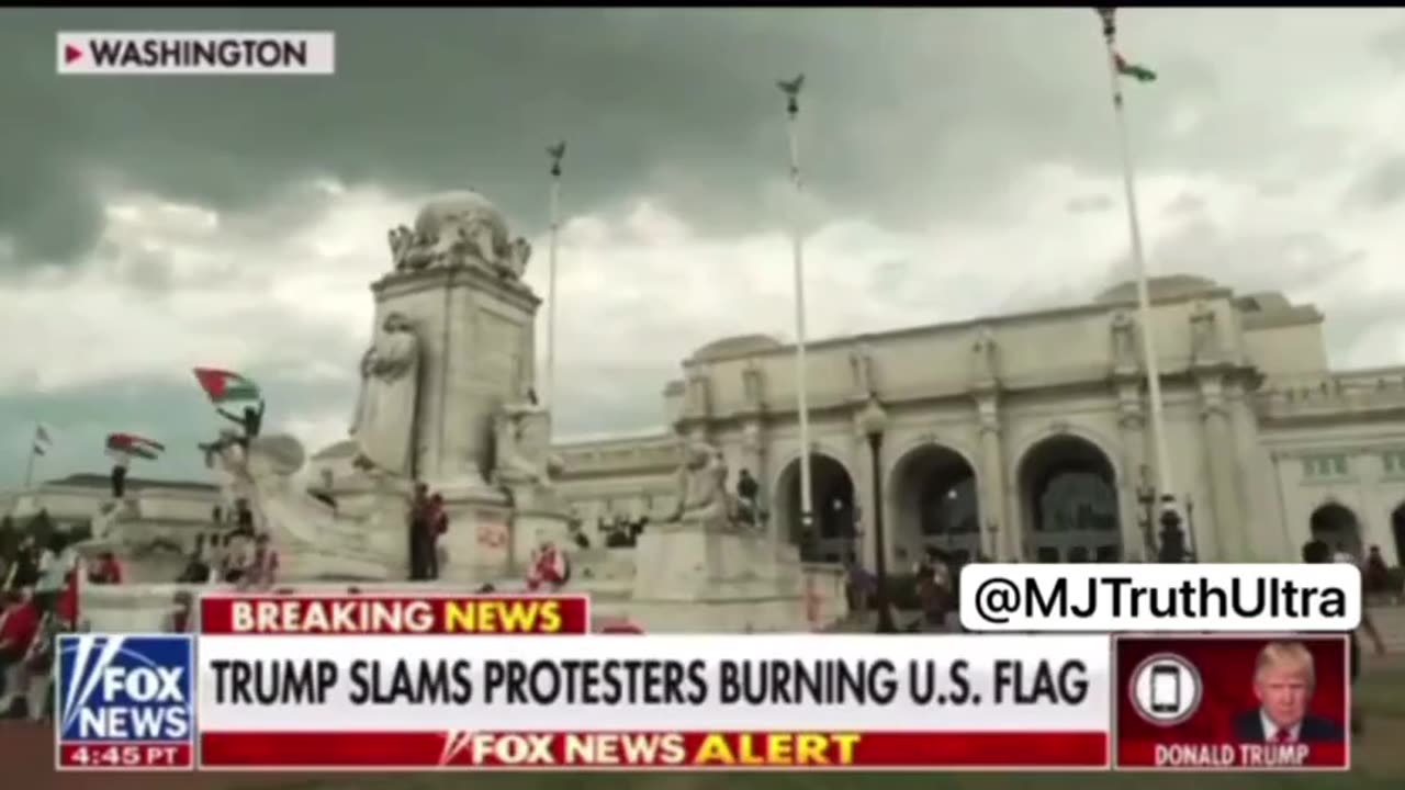 Trump Calls For One-Year Jail Sentence For Those Who Burn The Flag While Protesting