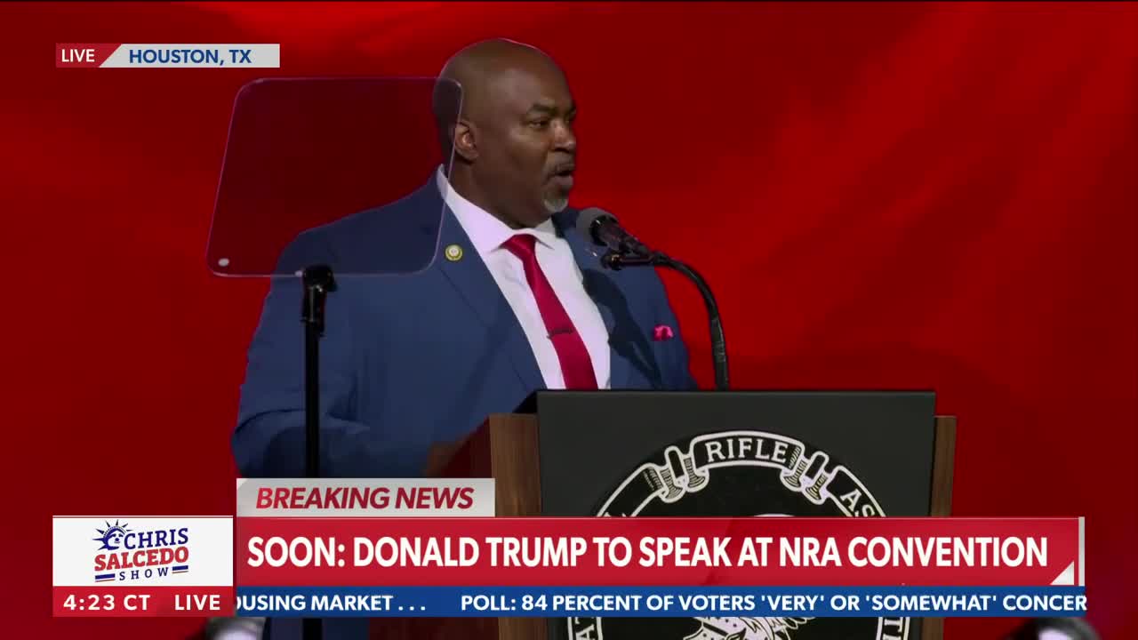 Mark Robinson speaking at the NRA Convention