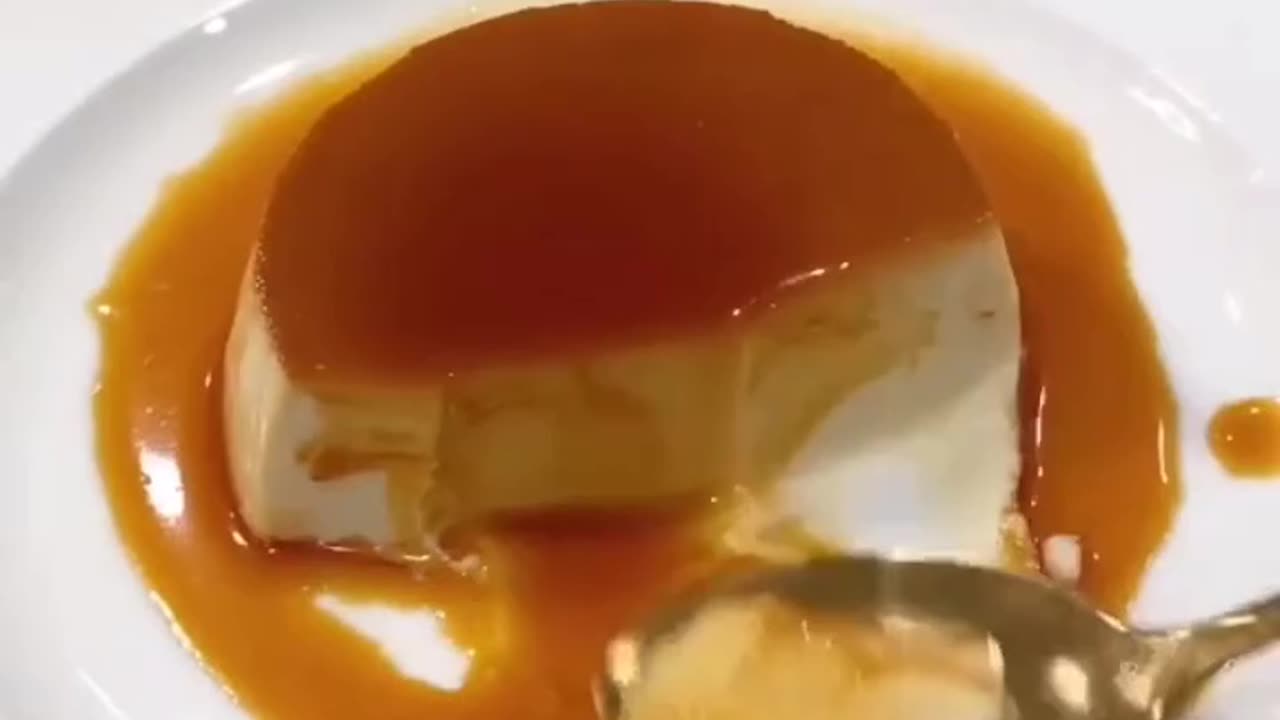 Caramel_custard🍮_tiktok_cr_@linqanaaa___Dessert_recipes_easy