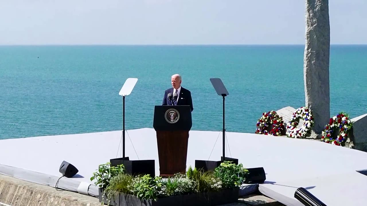 Biden at Normandy demands recommitment to democracy