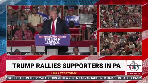 President Trump REACTS LIVE to a clip of Kamala
