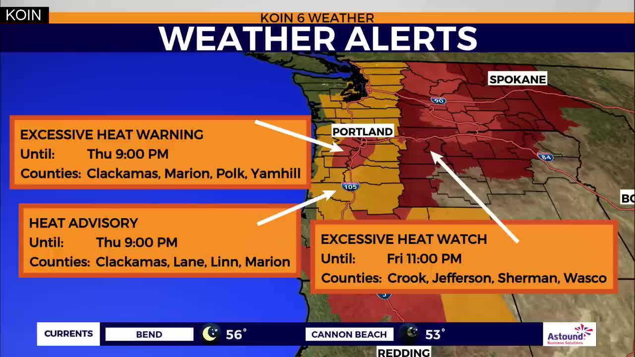 Weather forecast: Excessive Heat Warning issued for Portland metro