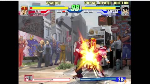 Capcom Fighting Evolution _Sakura Alex_ Playthrough