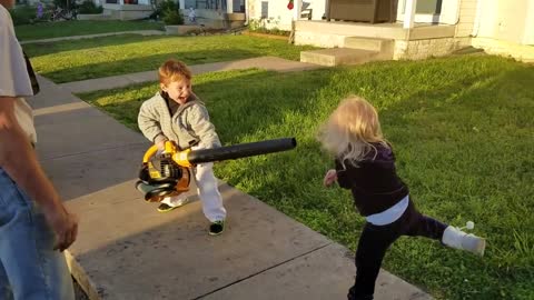 Leaf Blower Kid
