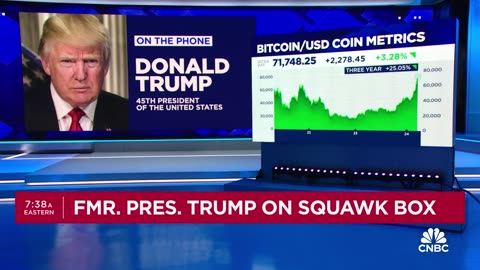 President Donald Trump on crypto: Not sure I'd want to take it away at this point