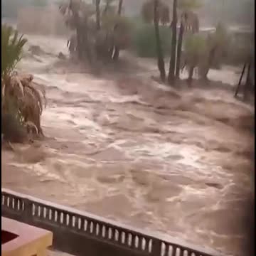 Heavy flood in Taznacht in the province of Ouarzazate, Morocco 🇲🇦 (07.09.2024)
