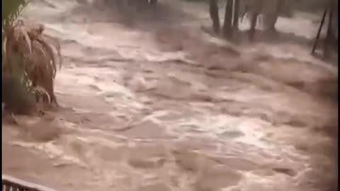 Heavy flood in Taznacht in the province of Ouarzazate, Morocco 🇲🇦 (07.09.2024)