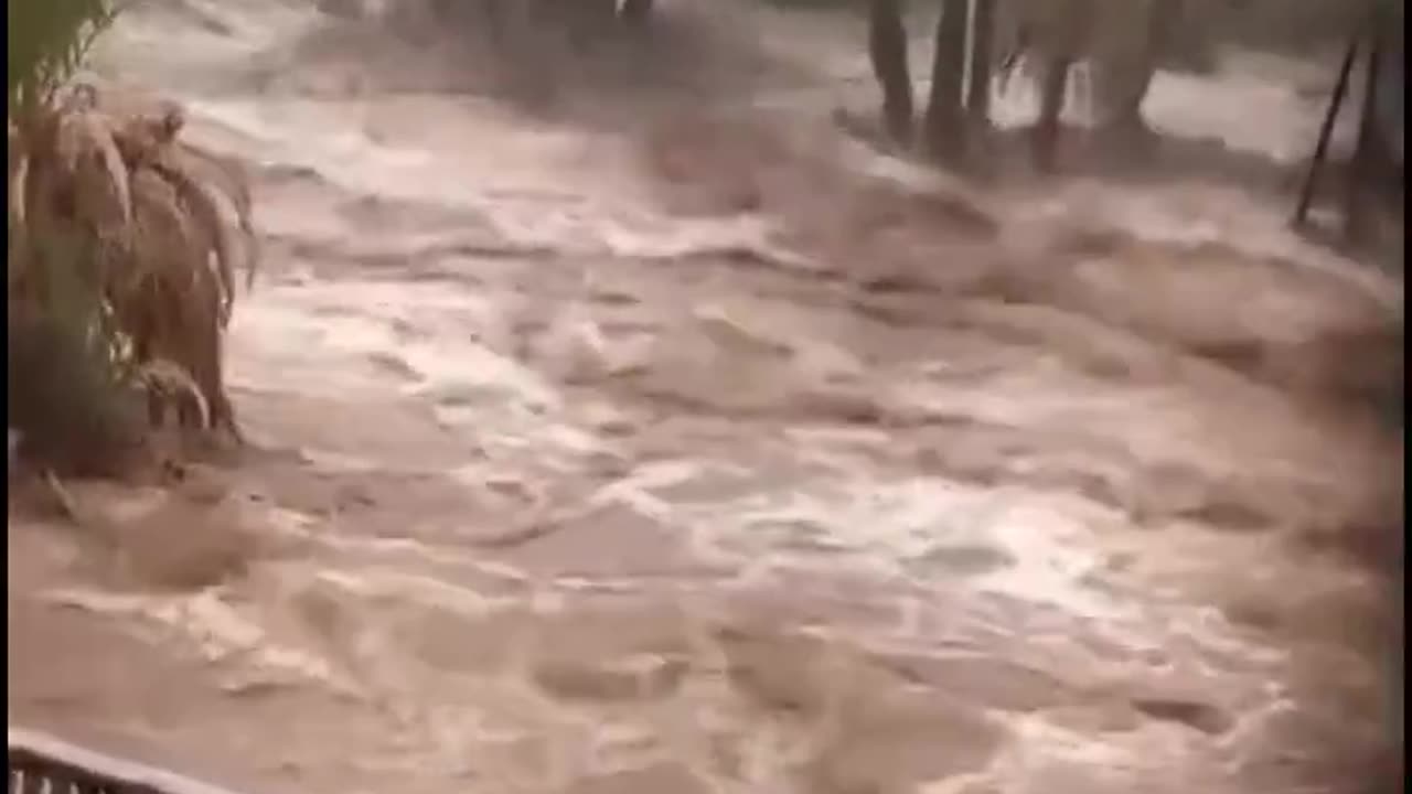 Heavy flood in Taznacht in the province of Ouarzazate, Morocco 🇲🇦 (07.09.2024)