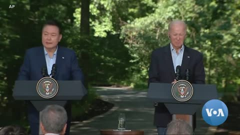 At Camp David, US, Japan, South Korea Call Out Beijing’s Moves in South China Sea