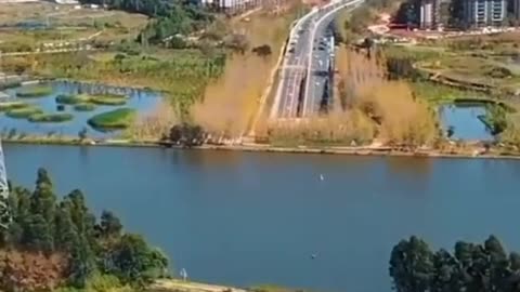 Traffic road in water