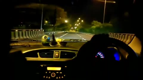 Night car driving.