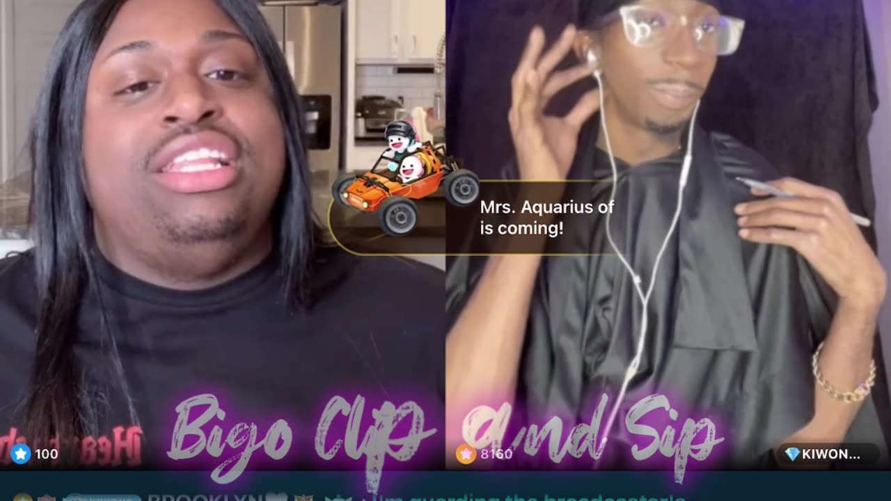 DreBaby lines Kiwon & talk about the ear & Dre needing to see a Dr 2/19/24 #bigoclipandsip