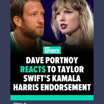 Dave portnoy reacts to Taylor swift endorsement of kamala Harris 9/14/24