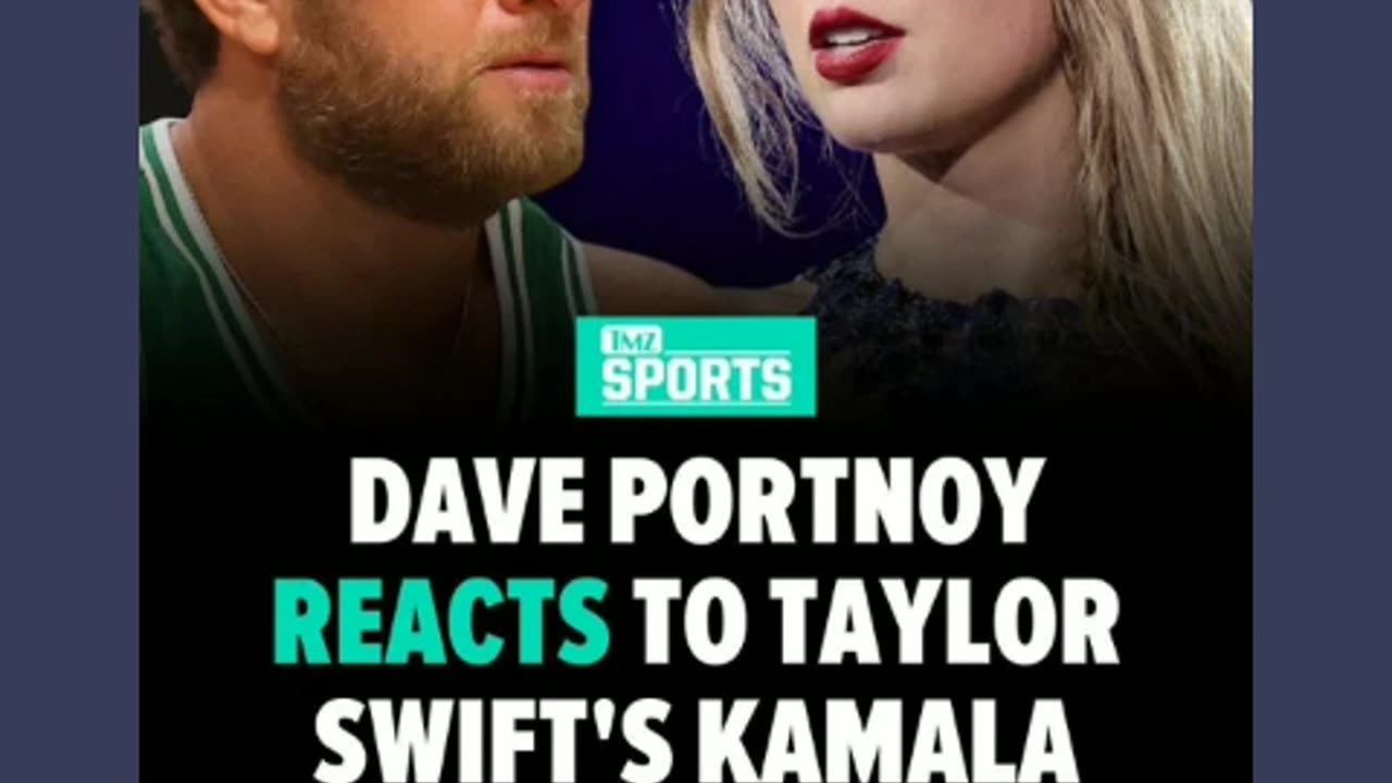 Dave portnoy reacts to Taylor swift endorsement of kamala Harris 9/14/24