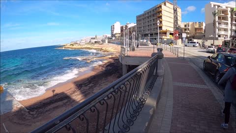 Eating In Malta At A Seaside Town Called Bugibba