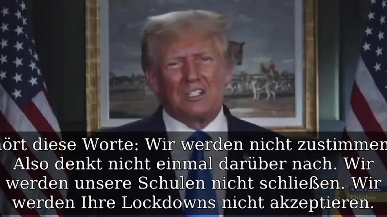 President Trump warns us - They're trying again with a fake pandemic (German Subtitles)