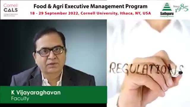 Cornell Sathguru Food and Agri Executive Management Program