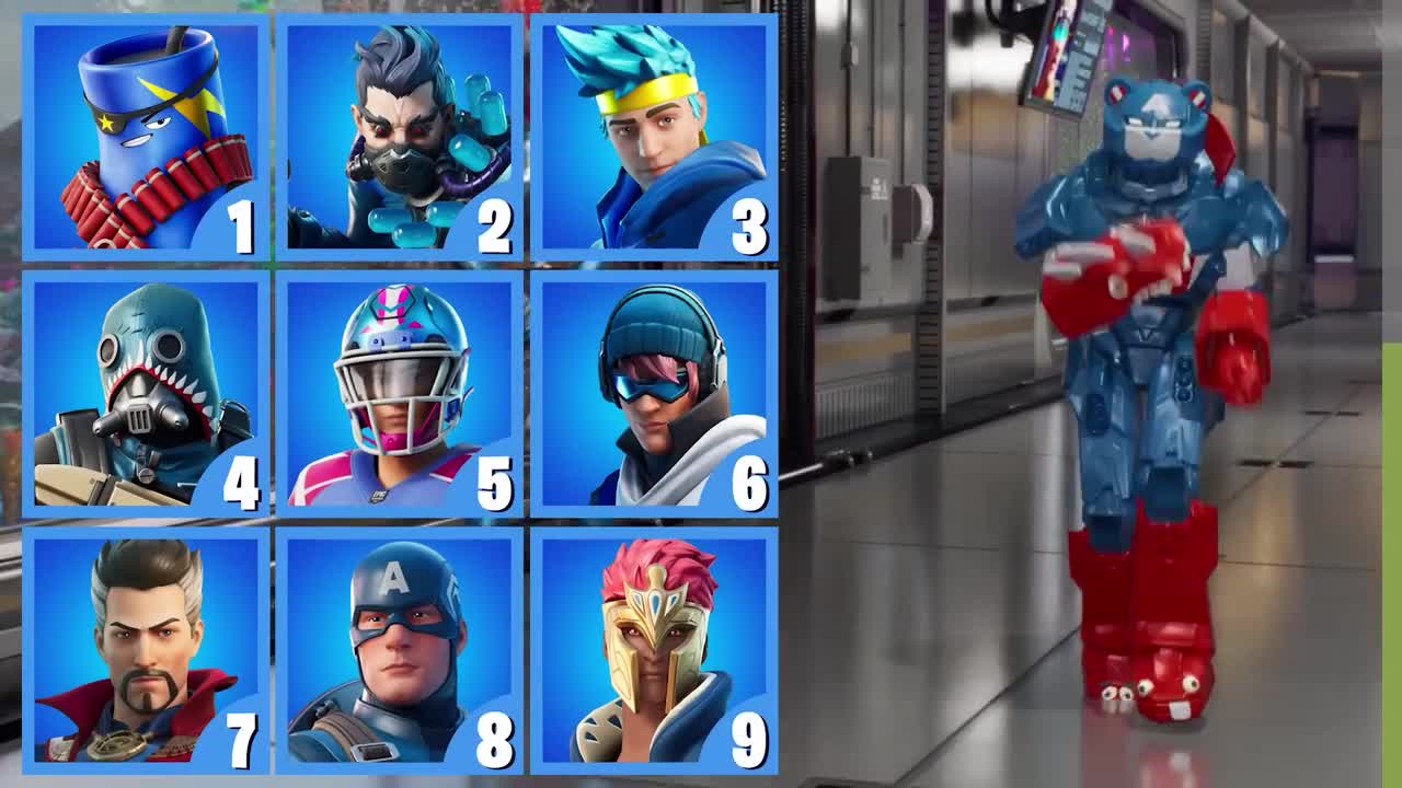 GUESS THE SKIN BY THE MECHA TEAM LEADER STYLE - FORTNITE CHALLENGE