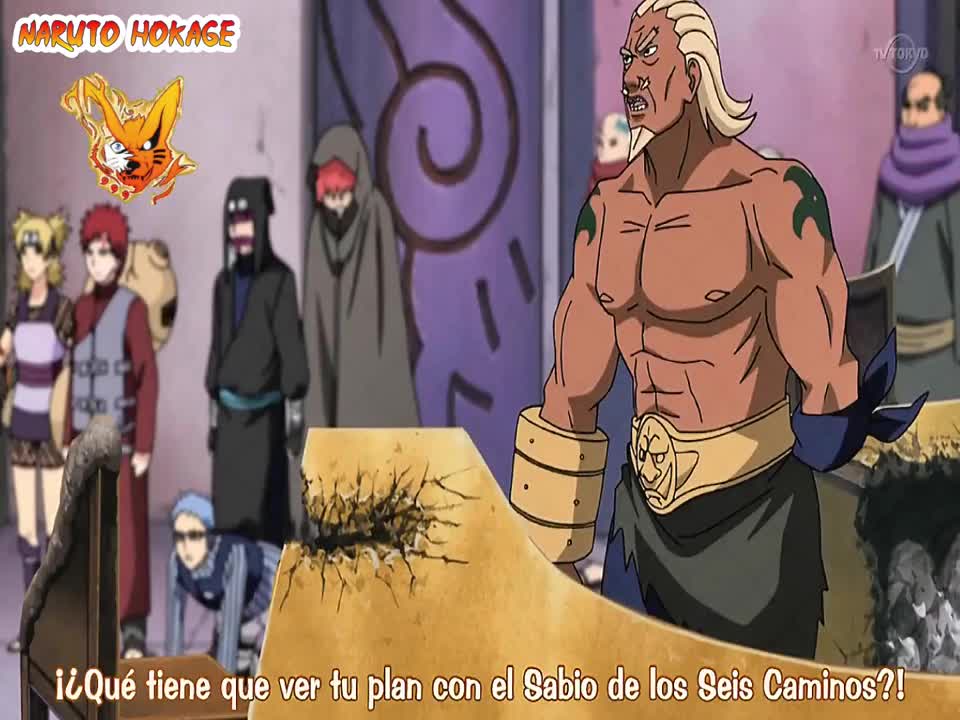 Sasuke se infiltra na reunião dos 5 Kages Obito Llega la Rescate