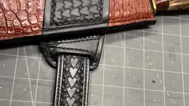 Gator knife sheath