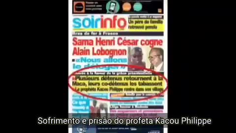Momento da prisão do profeta Kacou Philippe em sua casa