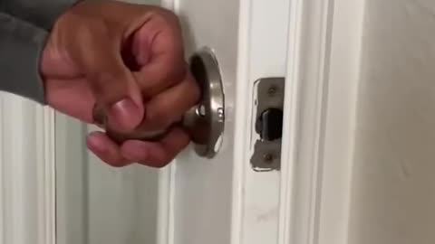 How stupid heavy doors make you look.