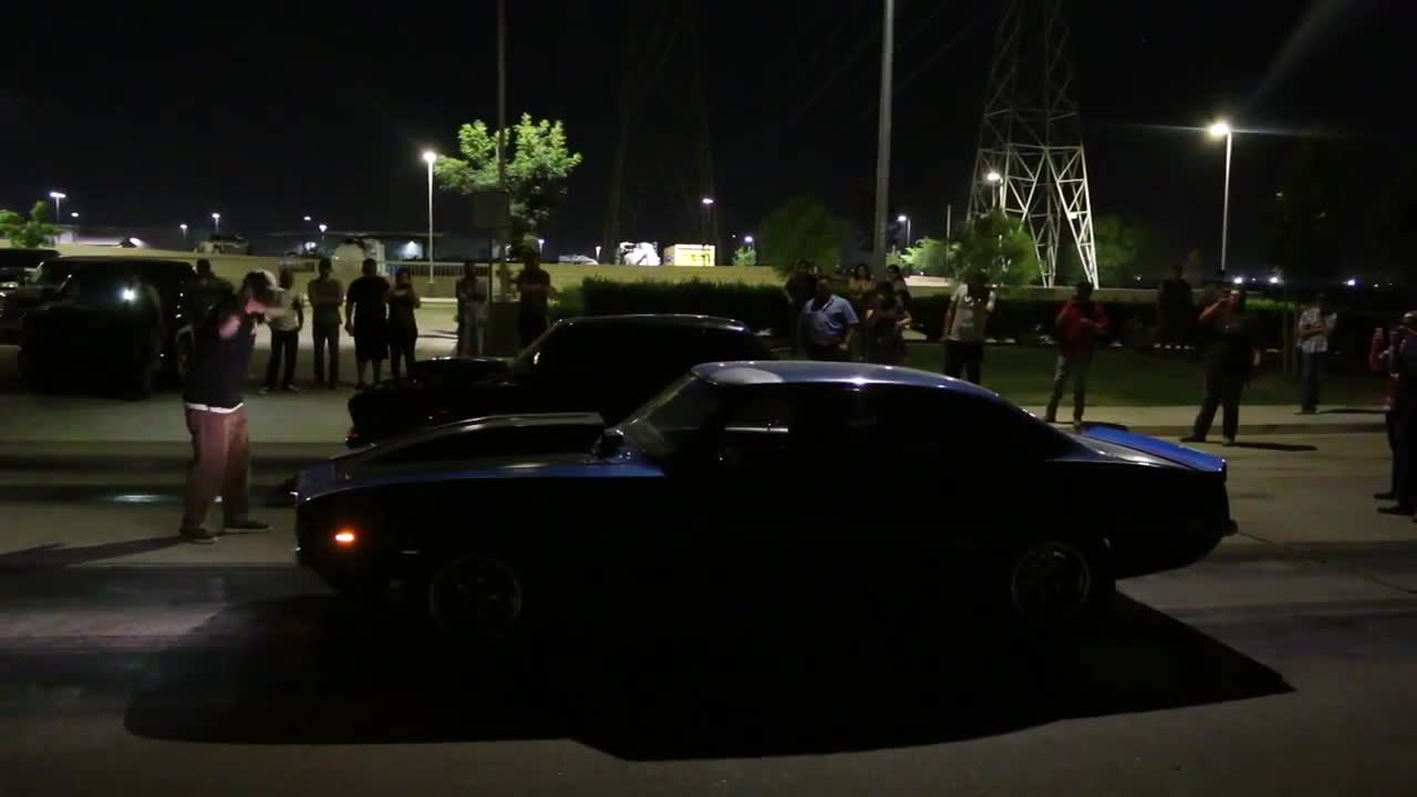 Blue 69 Camaro Vs Black 63 Chevy II Nova