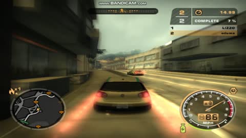 Jugando need for speed most wanted modo de juego XDDDDDD