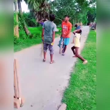 The batsman hit the ball and it was a Big 6 ever