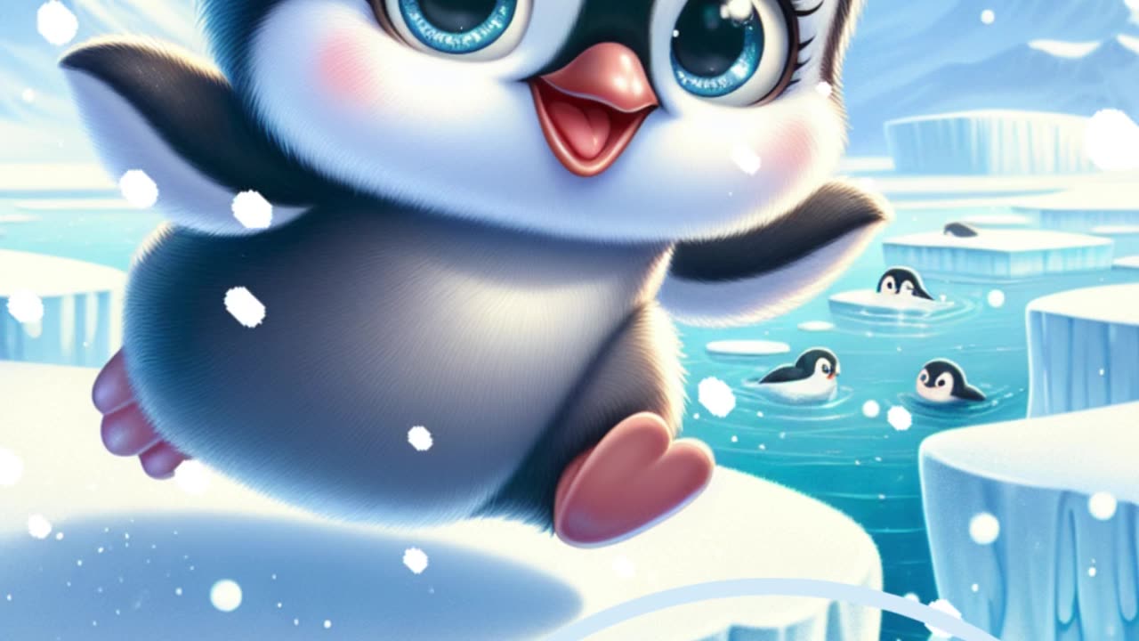 Penny the Penguin's Icy Exploration