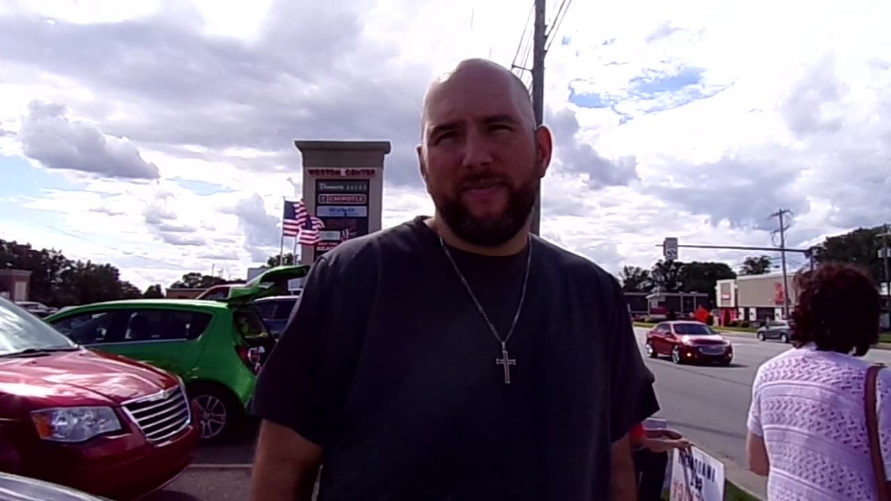 Young Gun from Mahoning County shares his thoughts at our Rally in Atown Aug 11, 2024