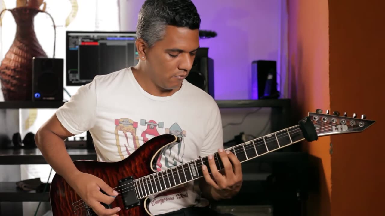 Angra Nova Era Guitar Solo By Andres Castro