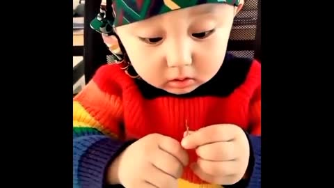 Cute baby funny video