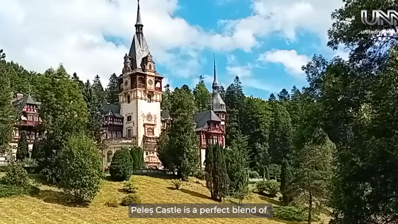 Visit the Peles Castle in Romania! 🏰 This gem nestled in the Carpathian Mountains is a must-see.