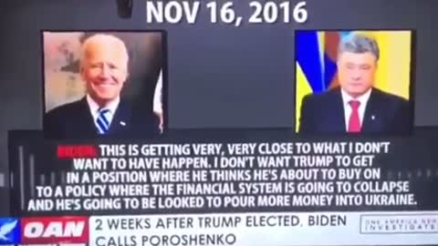 LEAKED AUDIO OF BIDEN THREATENING POROSHENKO WITH ASSASSINATION