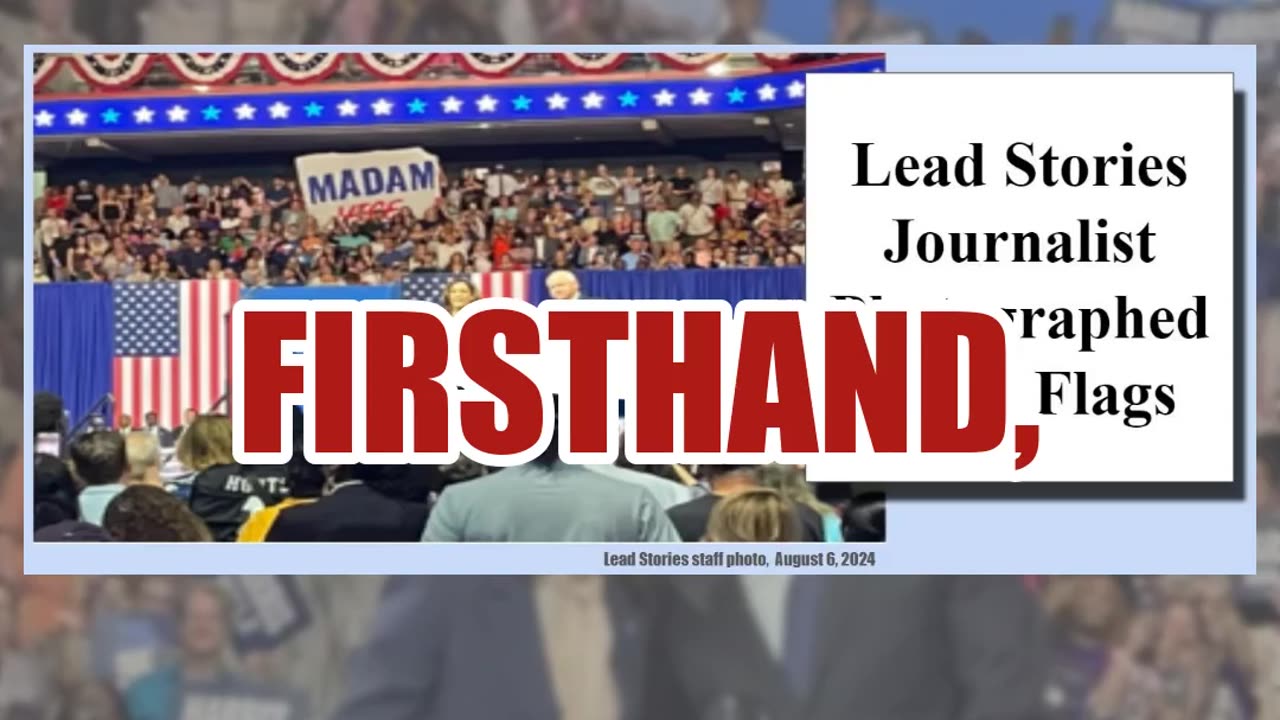 Fact Check: There WERE American Flags At August 6, 2024, Harris-Walz Rally in Philadelphia
