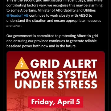 🇨🇦NO AUDIO - QUICK READ - GRID ALERT