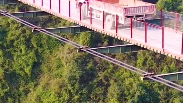 Bridge on high hills