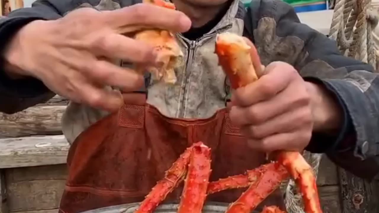 Sea food eating