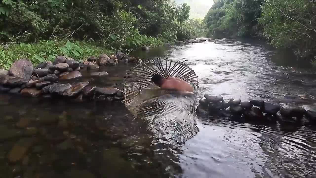A big fish met this men is awesome 😎