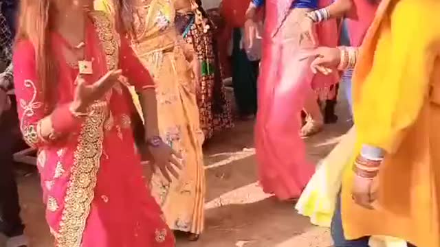 Tharu wedding dance party