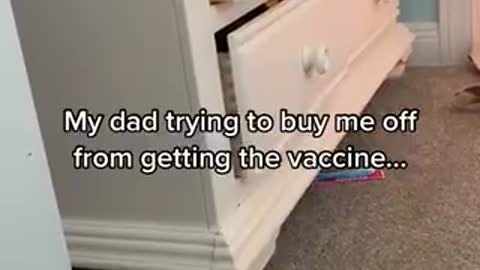 Dad offers daughter $2k to NOT get jab