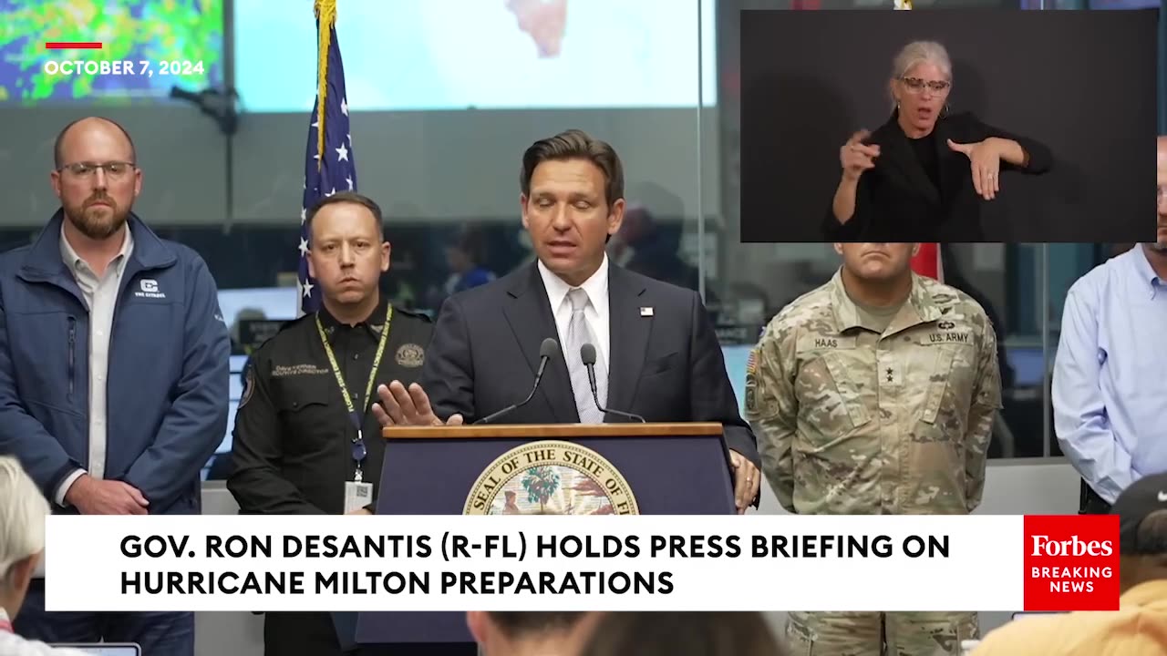 FULL BRIEFING- DeSantis Details Preparations For 'Ferocious Hurricane' Milton As It Nears Florida